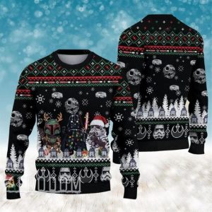Merry Xmas Movies Star Wars Ugly Christmas Sweater