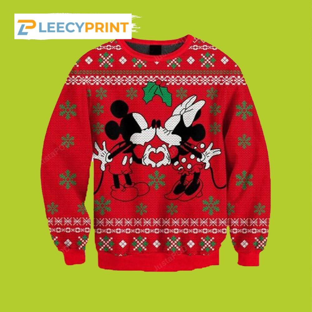 Mickey Mouse And Minnie Mouse Disney Ugly Christmas Sweater