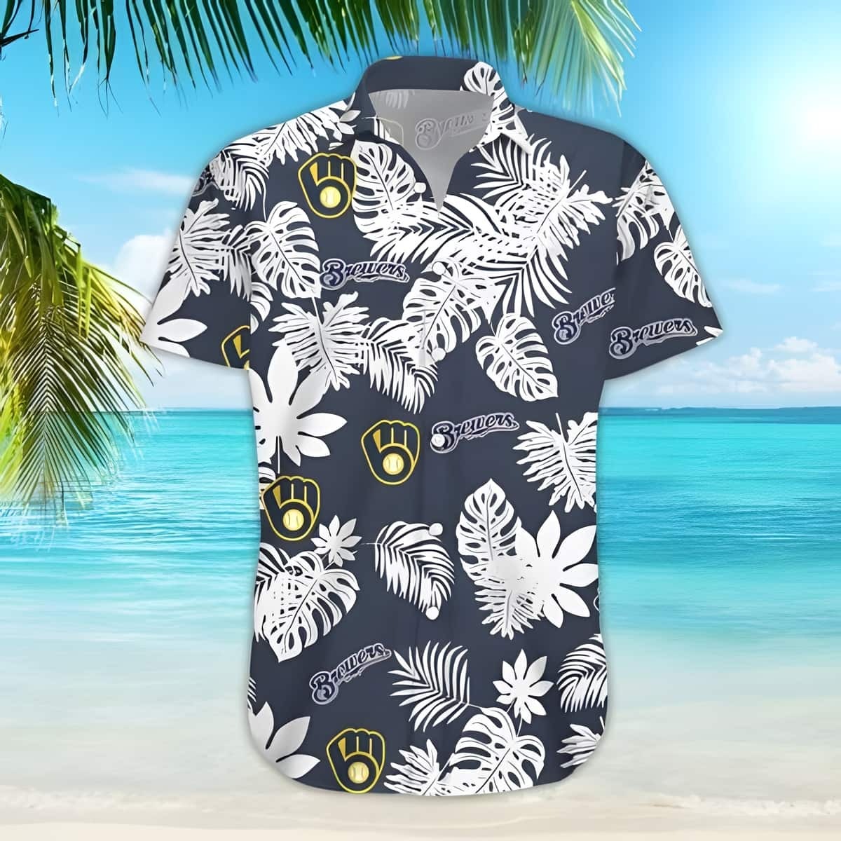 Milwaukee Brewers MLB Flower Hawaiian Shirt Great Gift For Fans