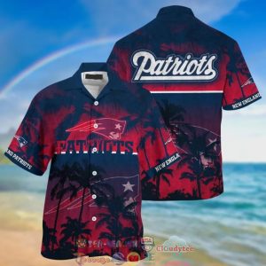 NFL Palm Tree Patriots Hawaiian Shirt