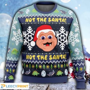 Not the Santa Dinosaur Christmas Sweater For Men