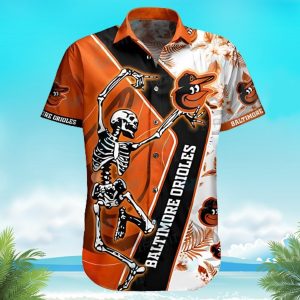 Orioles Skeleton Dancing Baltimore Orioles Shirt – Orioles Hawaiian Shirt