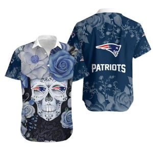 Patriots Hawaiian Shirt Skull Gift For Fan Graphic Print