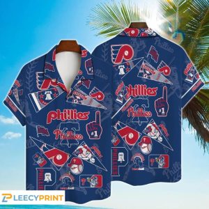 Philadelphia Phillies MLB Baseball Print Hawaiian Shirt – Phillies Hawaiian Shirt