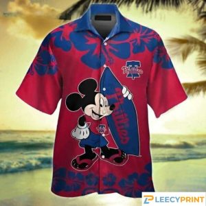 Philadelphia Phillies Mickey Surfboard Hawaiian Shirt – Phillies Hawaiian Shirt