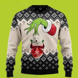 Polar Bear Xmas Ball Grinch Ugly Christmas Sweater