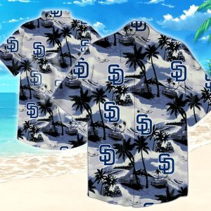 San Diego Padres Hawaiian Graphic Print Short Sleeve – Padres Hawaiian Shirt