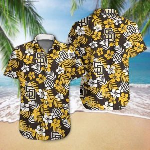 San Diego Padres Hawaiian Shirt Hibiscus Pattern Gift For Beach Trip – Padres Hawaiian Shirt