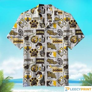 San Diego Padres Logo MLB Hawaiian Shirt – Padres Hawaiian Shirt
