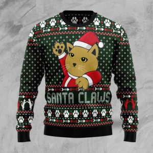 Santa Claws Cat Christmas Sweater