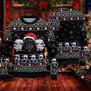 Santa Hat Darth Vader Star Wars Ugly Christmas Sweater