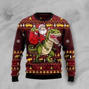 Santassic Park Dinosaur Christmas Sweater
