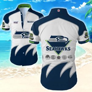 Seattle Seahawks Hawaiian Shirt Flower Summer