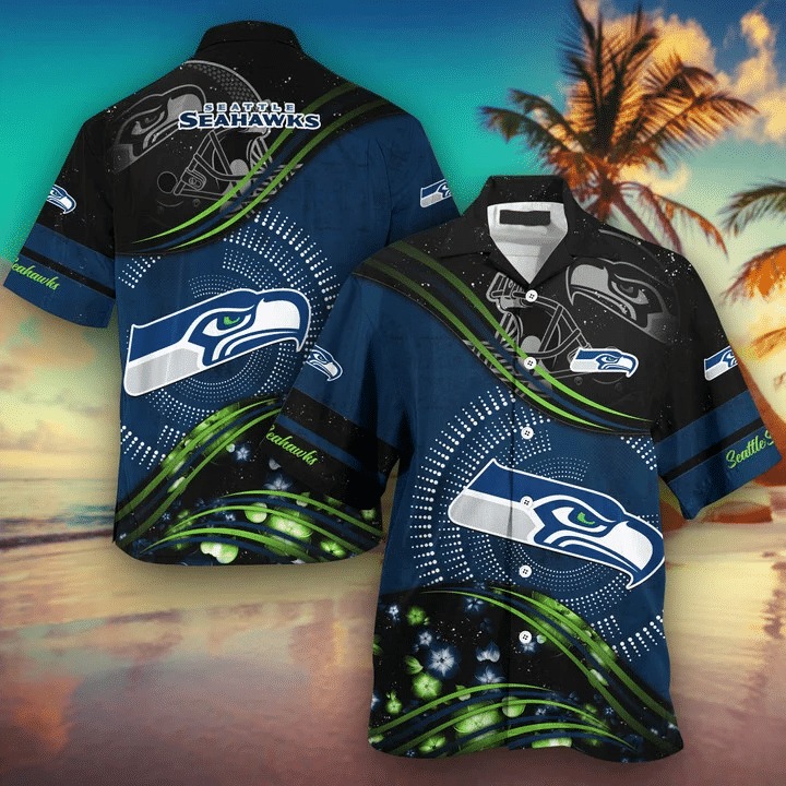 Seattle Seahawks NFL Us Flag Hawaiian Shirt Custom Summer Aloha Shirt -  Trendy Aloha