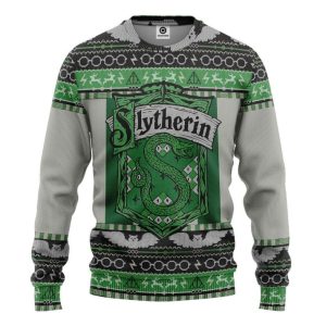 Slytherin Xmas Ver 3 Harry Potter Ugly Christmas Sweater