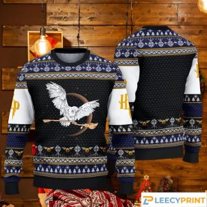 Snowy Owl Xmas Gift Harry Potter Ugly Christmas Sweater
