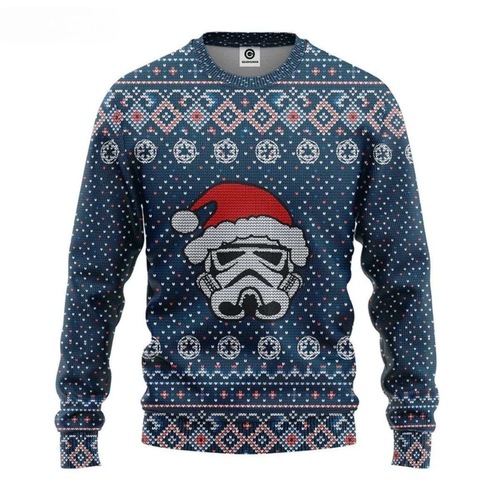 Stormtrooper Galactic Republic Pattern Star Wars Ugly Christmas Sweater