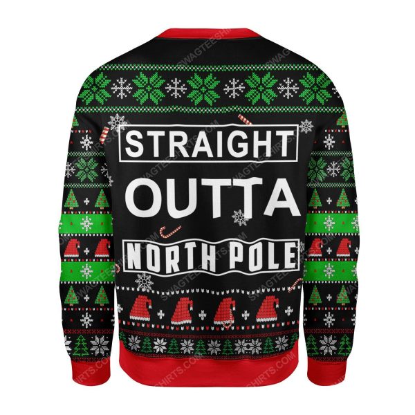 Straight Outta North Pole Trump Ugly Sweater