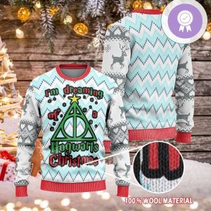 The Boy Wizard I’m Dreaming Of A Hogwarts Harry Potter Ugly Christmas Sweater