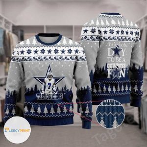 Trevon Diggs #7 NFL Dallas Cowboys Ugly Sweater – Dallas Cowboys Ugly Christmas Sweater