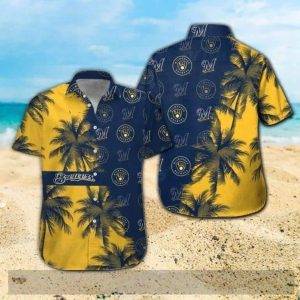 Vintage MLB Milwaukee Brewers Hawaiian Shirt For Summer Loverst – Brewers Hawaiian Shirt