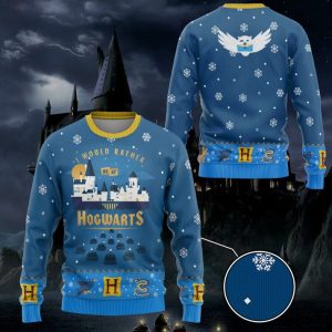 Would Rather Be At Hogwarts Harry Potter Ugly Christmas Sweater