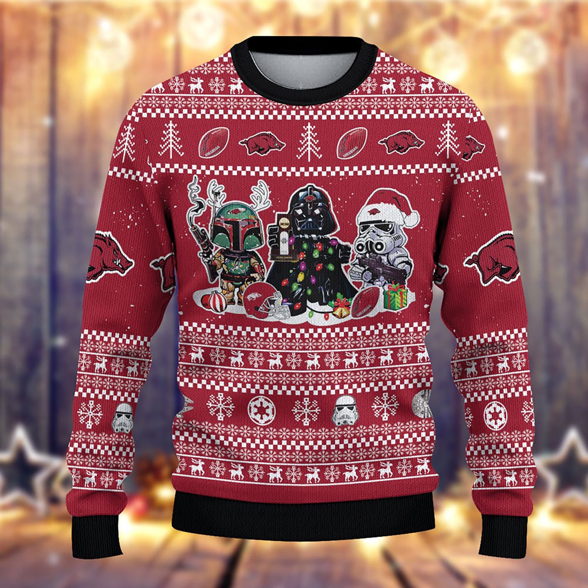 Xmas Baseball Star Wars Ugly Christmas Sweater