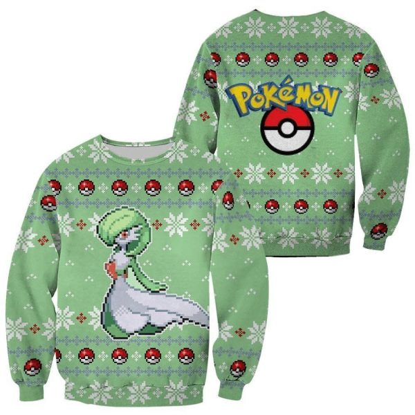 Xmas Gardevoir Ball Pokemon Christmas Sweater