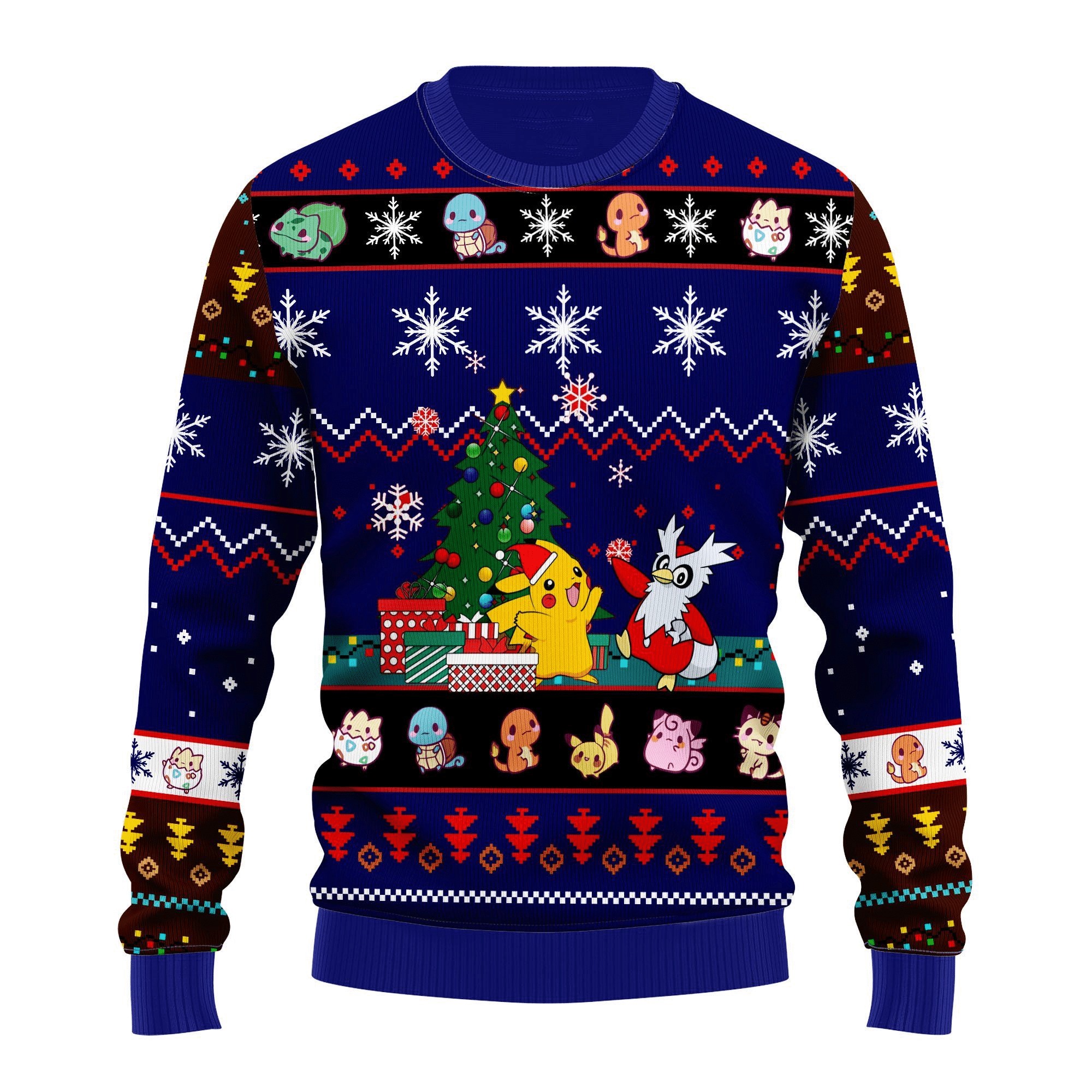 Xmas Gifts Anime Pikachu Pokemon Christmas Sweater