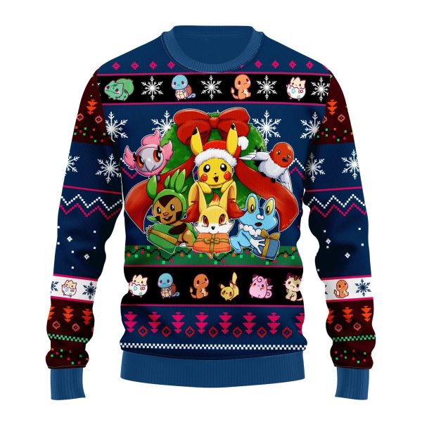 Xmas Gifts Anime Pokemon Christmas Sweater