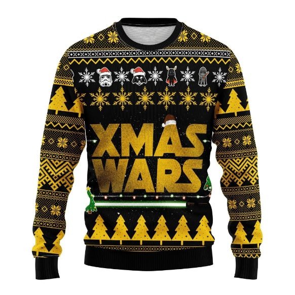 Xmas Star Wars Ugly Christmas Sweater Wool Knitted