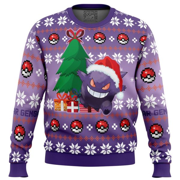 Xmas Tree Gengar Pokemon Ugly Christmas Sweater