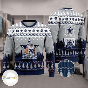 Zack Martin #70 NFL Dallas Cowboys Ugly Christmas Sweater – Dallas Cowboys Christmas Sweater
