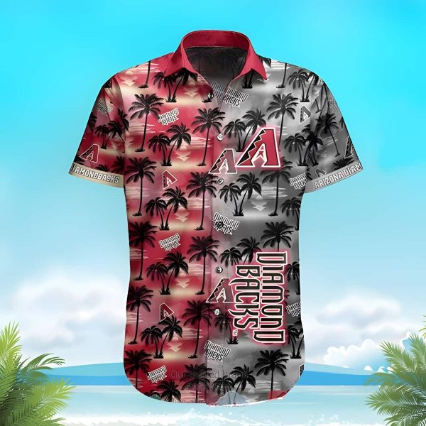 Arizona Diamondbacks Hawaiian Shirt Coconut Trees Trendy Summer Gift