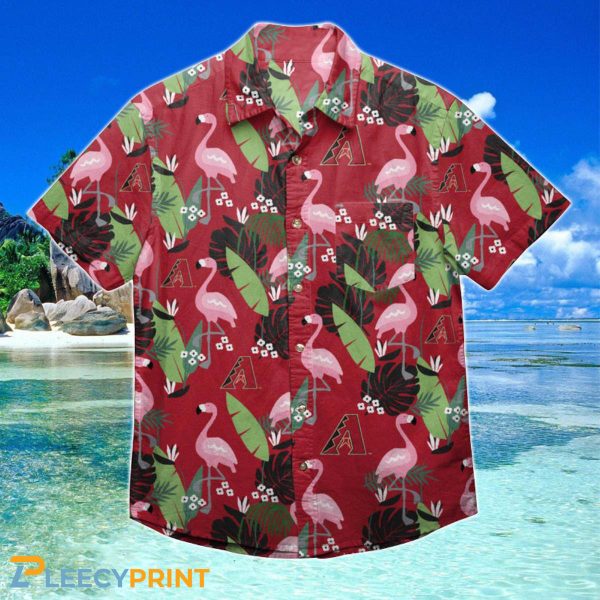 Arizona Diamondbacks Hawaiian Shirt, Diamondbacks Flamingo Tropical MLB Hawaiian Shirt