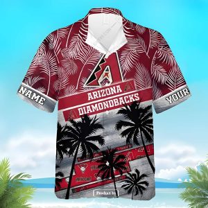 Arizona Diamondbacks Hawaiian Shirt Palm Tree Best Beach Gift