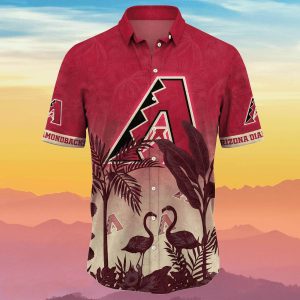 Arizona Diamondbacks MLB Flamingo Flower Hawaiian Shirt Summer Gift For Fans 1 1