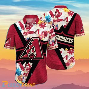 Arizona Diamondbacks MLB Flower Hawaiian Shirt Pinapple Tropical Special Gift For Fans 3 1