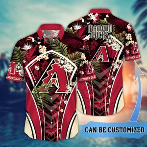Arizona Diamondbacks MLB Flower Summer Tropical Hawaiian Shirt 1 2