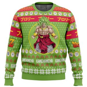 Christmas Broly Dragon Ball Z Green Ugly Christmas Sweater 1