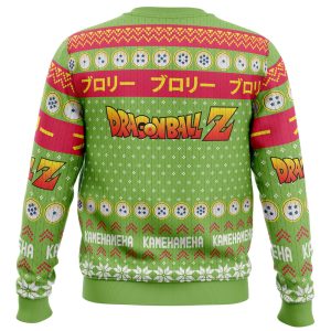 Christmas Broly Dragon Ball Z Green Ugly Christmas Sweater 4