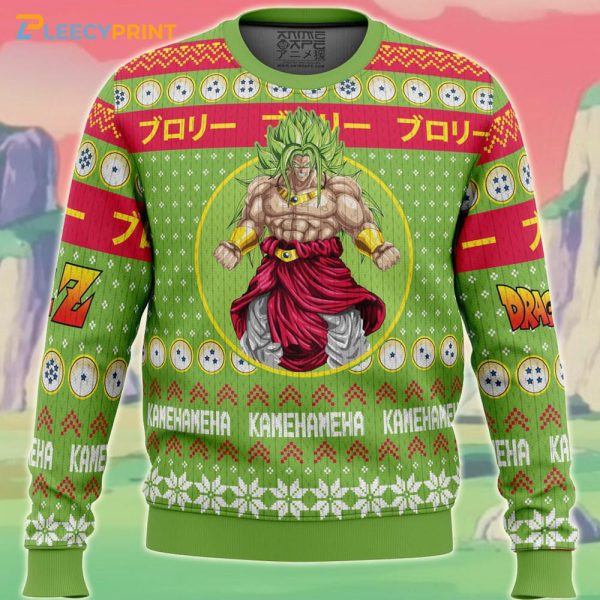 Christmas Broly Dragon Ball Z Manga Anime Ugly Sweater