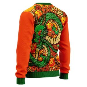 DBZ Eternal Shenron Vibrant Artwork Cool Ugly Xmas Sweater 2
