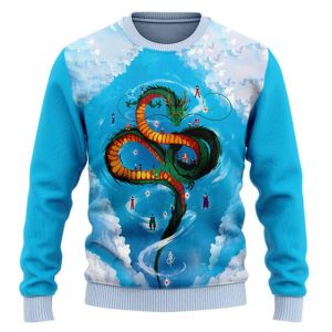 DBZ Majestic Dragon Shenron Ugly Christmas Sweater 1