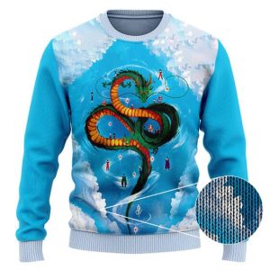 DBZ Majestic Dragon Shenron Ugly Christmas Sweater 3