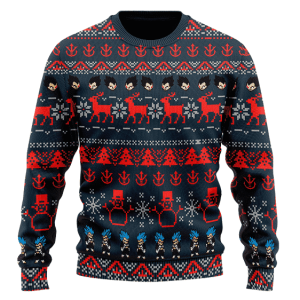 DBZ Vegeta Saiyan Pattern Ugly Christmas Sweater