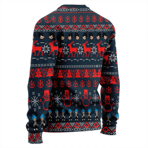 DBZ Vegeta Saiyan Pattern Ugly Christmas Sweater 2