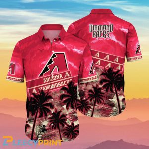 Diamondbacks MLB Palm Hawaiian Shirt Ideal Gift For Real Fans 1 1
