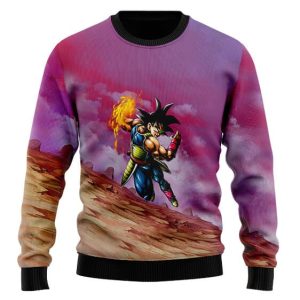 Dragon Ball Bardock Swift Attack Ugly Xmas Sweater 1