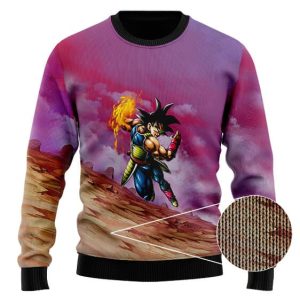 Dragon Ball Bardock Swift Attack Ugly Xmas Sweater 3